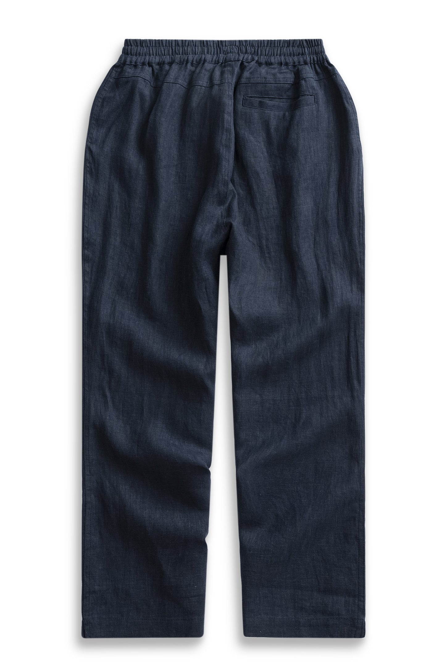 Krasiv Men's 100% Linen Pants Pull On Elastic Waist Drawstring Casual Summer Beach Yoga Loose Fit Baggy Wide Leg