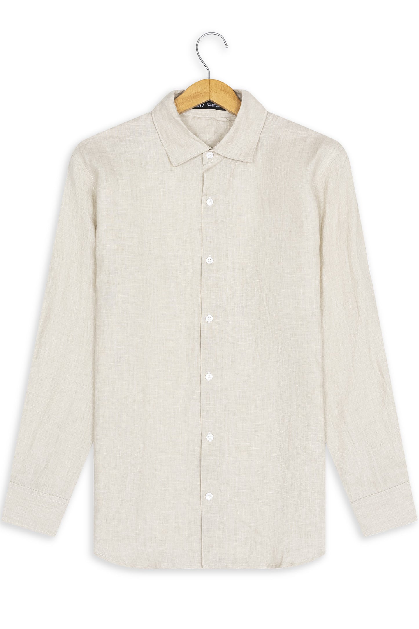 Krasiv Men's Linen Shirt Long Sleeve Summer Beach 100% Linen