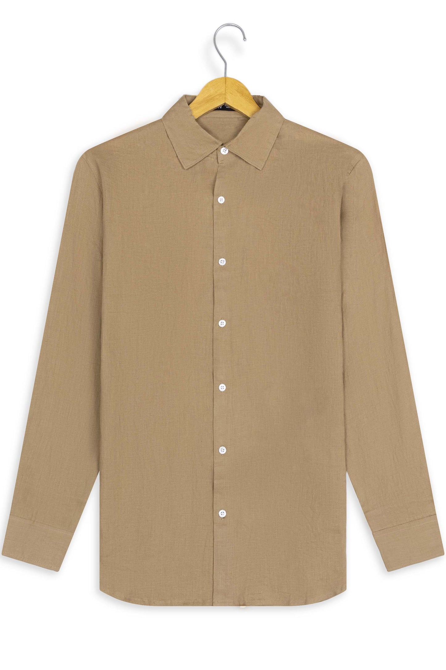 Krasiv Men's Linen Shirt Long Sleeve Summer Beach 100% Linen