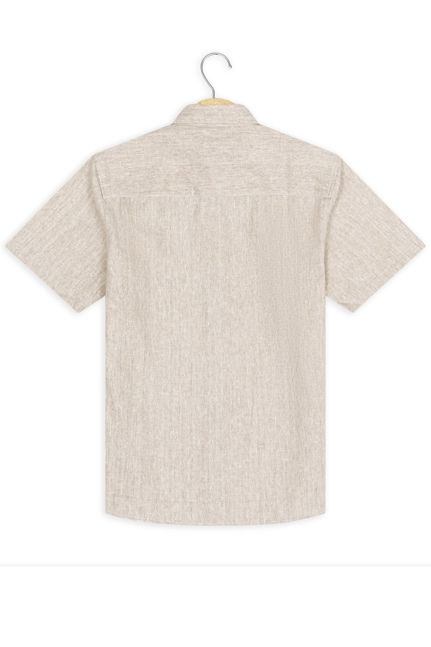 Krasiv Men's Short Sleeve Linen Shirt Casual Summer Beach 100% Linen